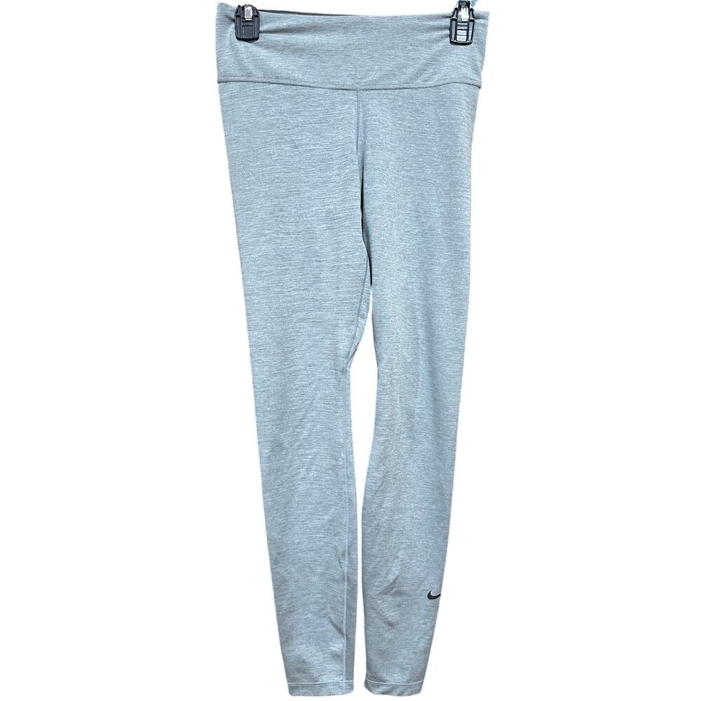 Nike Yoga Pants S Gray Running Leggings Dri Fit Athleisure AJ8827-068 BLEMISH